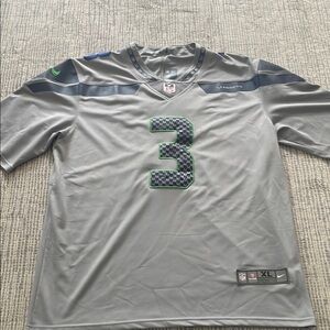 Nike Men's NFL Seattle Seahawks Russell Wilson Gray Football Jersey